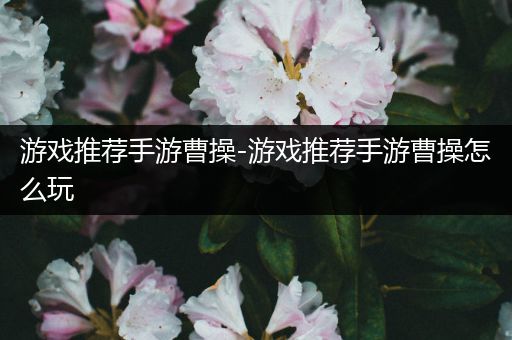 游戏推荐手游曹操-游戏推荐手游曹操怎么玩