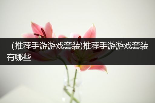 （推荐手游游戏套装)推荐手游游戏套装有哪些