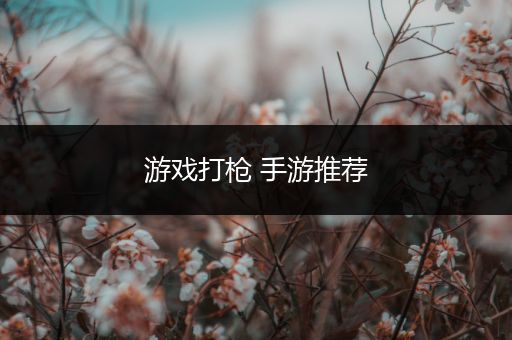 游戏打枪 手游推荐