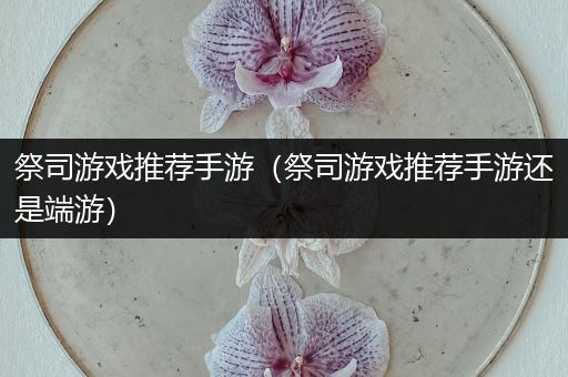 祭司游戏推荐手游（祭司游戏推荐手游还是端游）