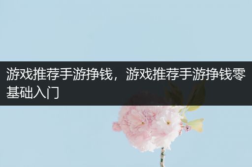 游戏推荐手游挣钱，游戏推荐手游挣钱零基础入门