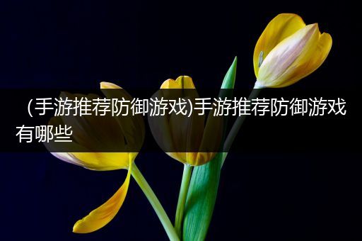 （手游推荐防御游戏)手游推荐防御游戏有哪些