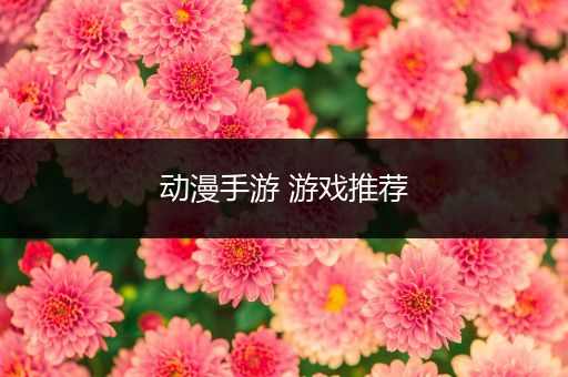 动漫手游 游戏推荐