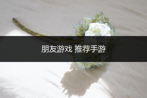 朋友游戏 推荐手游