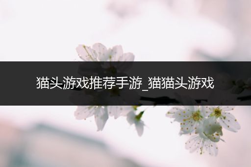 猫头游戏推荐手游_猫猫头游戏
