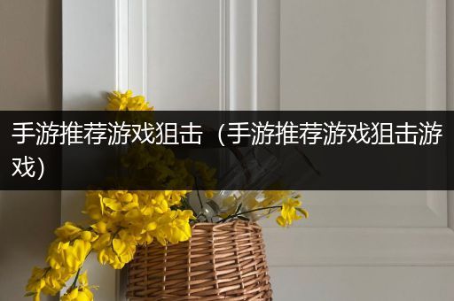 手游推荐游戏狙击（手游推荐游戏狙击游戏）
