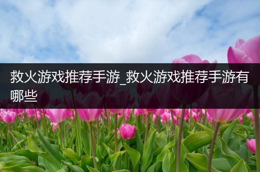 救火游戏推荐手游_救火游戏推荐手游有哪些