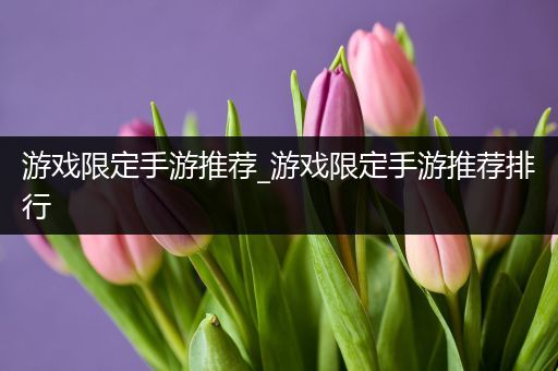 游戏限定手游推荐_游戏限定手游推荐排行
