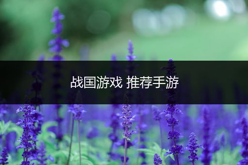 战国游戏 推荐手游