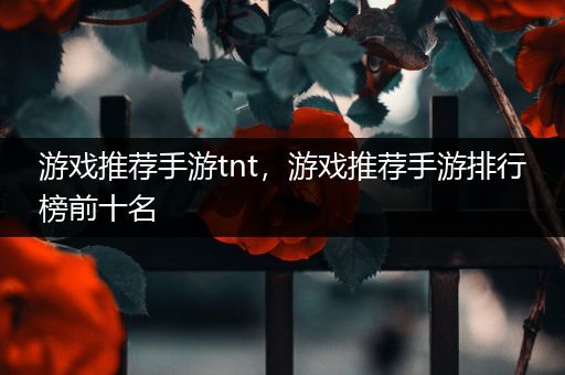 游戏推荐手游tnt，游戏推荐手游排行榜前十名