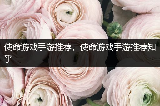使命游戏手游推荐，使命游戏手游推荐知乎
