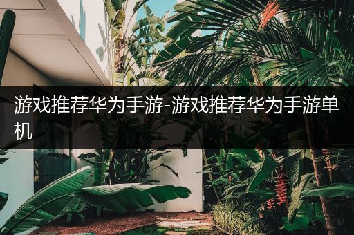 游戏推荐华为手游-游戏推荐华为手游单机