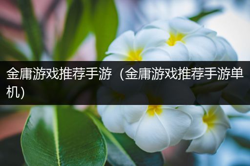 金庸游戏推荐手游（金庸游戏推荐手游单机）