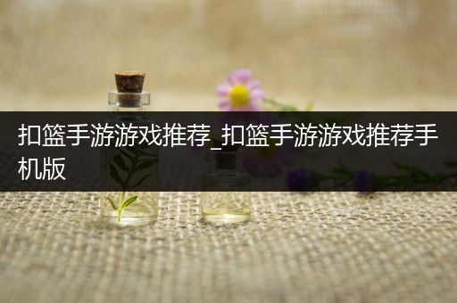 扣篮手游游戏推荐_扣篮手游游戏推荐手机版