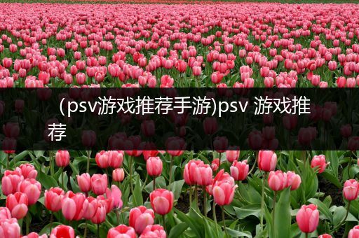 （psv游戏推荐手游)psv 游戏推荐