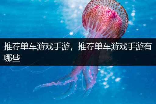 推荐单车游戏手游，推荐单车游戏手游有哪些