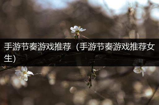 手游节奏游戏推荐（手游节奏游戏推荐女生）