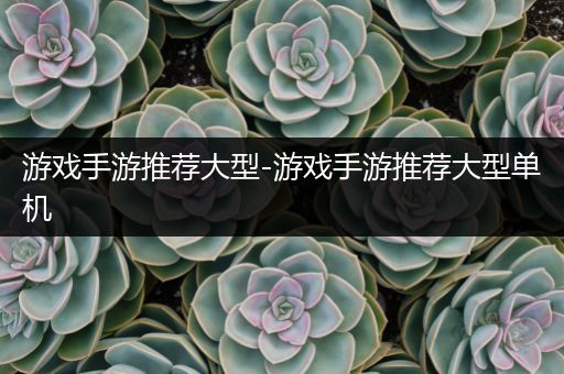 游戏手游推荐大型-游戏手游推荐大型单机
