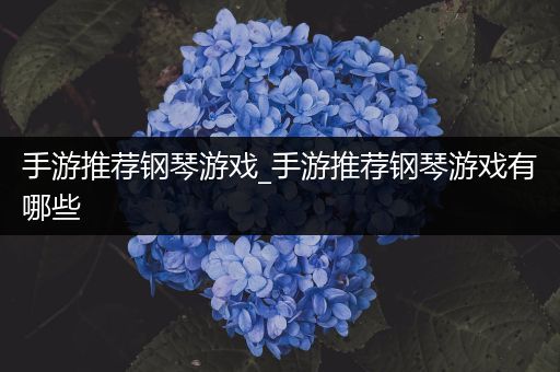 手游推荐钢琴游戏_手游推荐钢琴游戏有哪些