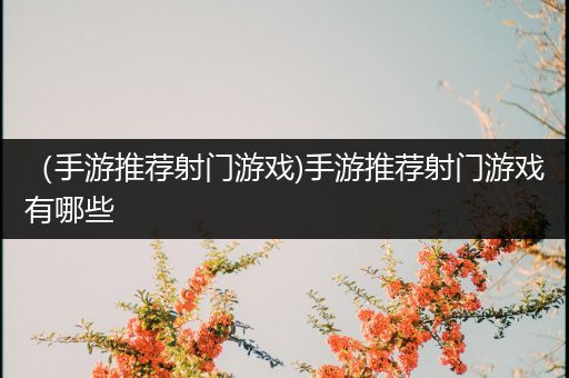 （手游推荐射门游戏)手游推荐射门游戏有哪些