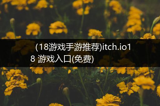 （18游戏手游推荐)itch.io18 游戏入口(免费)