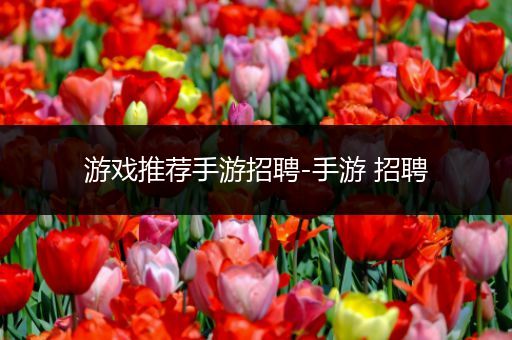 游戏推荐手游招聘-手游 招聘