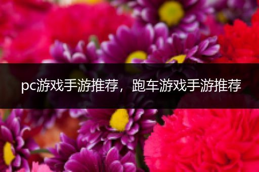 pc游戏手游推荐，跑车游戏手游推荐