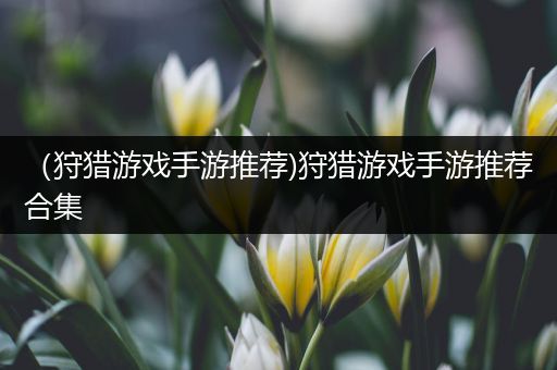 （狩猎游戏手游推荐)狩猎游戏手游推荐合集