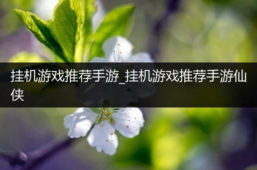 挂机游戏推荐手游_挂机游戏推荐手游仙侠