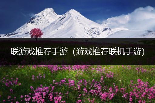 联游戏推荐手游（游戏推荐联机手游）