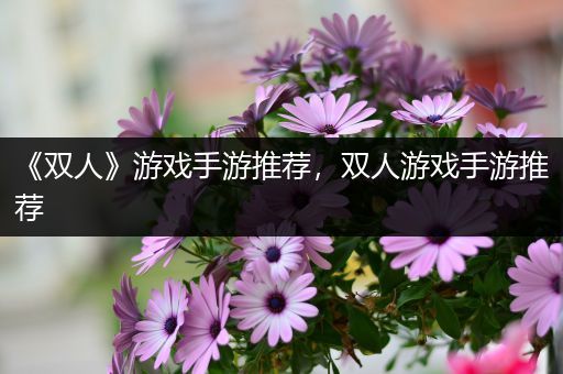 《双人》游戏手游推荐，双人游戏手游推荐