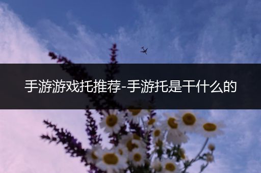 手游游戏托推荐-手游托是干什么的