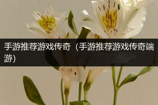 手游推荐游戏传奇（手游推荐游戏传奇端游）