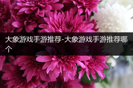 大象游戏手游推荐-大象游戏手游推荐哪个