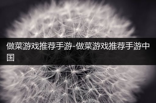 做菜游戏推荐手游-做菜游戏推荐手游中国