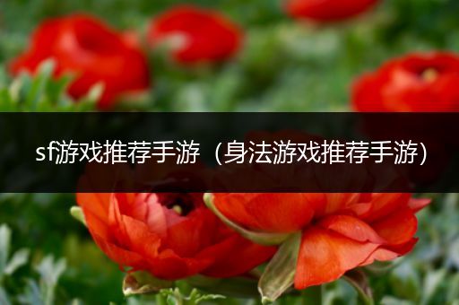 sf游戏推荐手游（身法游戏推荐手游）