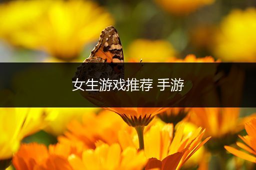 女生游戏推荐 手游