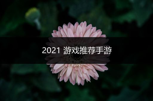2021 游戏推荐手游