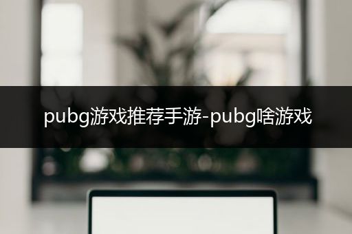 pubg游戏推荐手游-pubg啥游戏