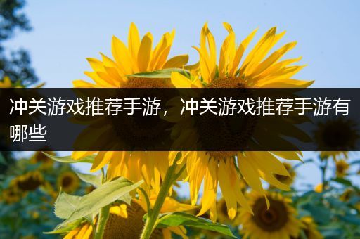 冲关游戏推荐手游，冲关游戏推荐手游有哪些