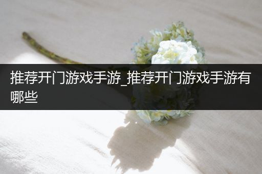 推荐开门游戏手游_推荐开门游戏手游有哪些