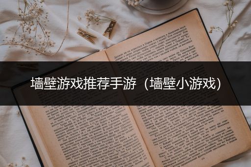 墙壁游戏推荐手游（墙壁小游戏）