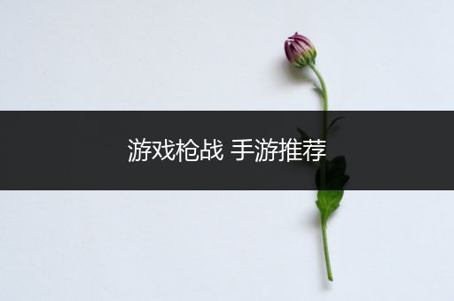 游戏枪战 手游推荐