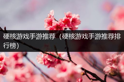 硬核游戏手游推荐（硬核游戏手游推荐排行榜）