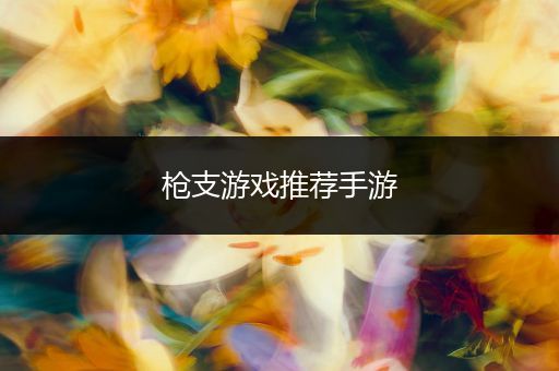 枪支游戏推荐手游