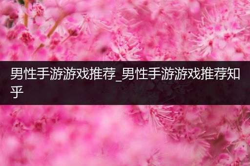 男性手游游戏推荐_男性手游游戏推荐知乎