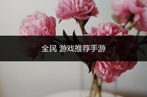 全民 游戏推荐手游