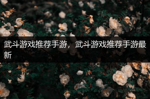 武斗游戏推荐手游，武斗游戏推荐手游最新