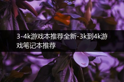 3-4k游戏本推荐全新-3k到4k游戏笔记本推荐