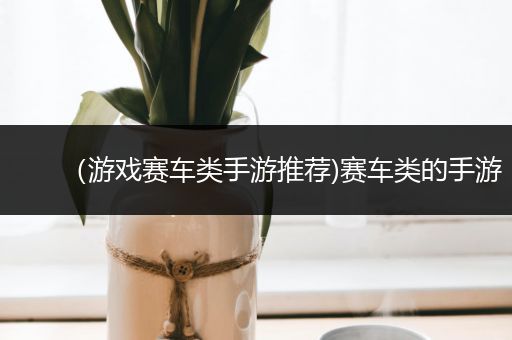 （游戏赛车类手游推荐)赛车类的手游